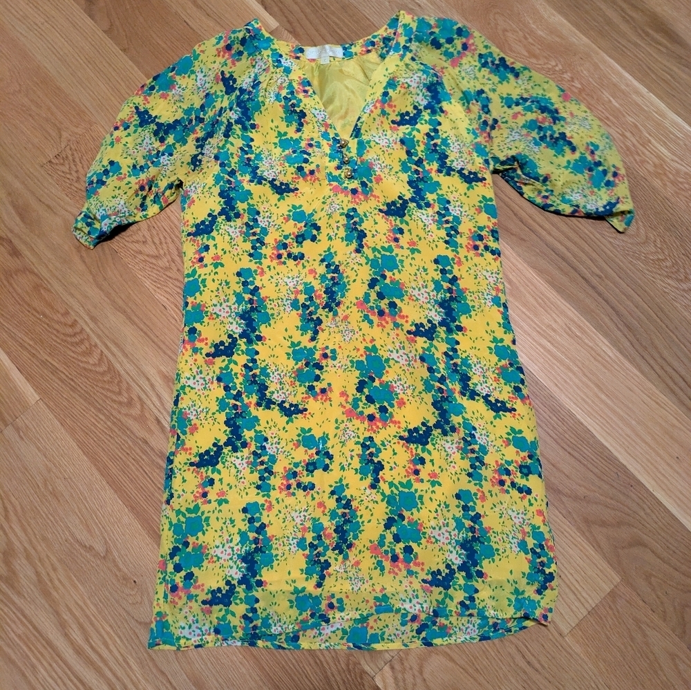 Britt Ryan - Yellow Silk Slip Dress - Size 4